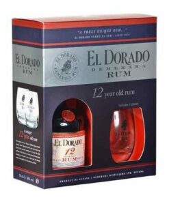 El Dorado 12 years 0,7l 40% + 2 pahare