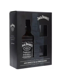 Jack Daniels 0,7l 40% + 2 pahare GB