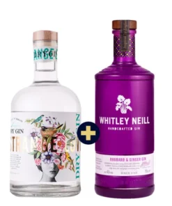 Whitley Neill Rhubarb & Ginger Gin 0,7l 43% + Strange Luve Gin 0,7l 40%