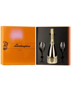 Lamborghini Brut Spumante Oro 12% 0,75l + 2 pahare GB